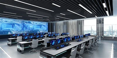 Air Traffic Control Room Console